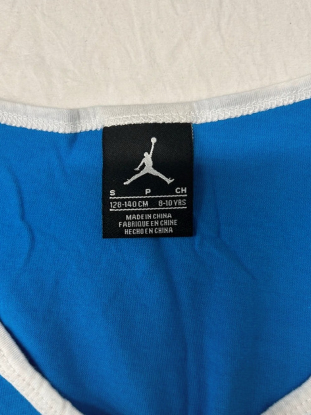 Jordan Jumpman 23 Boys Tank Top Size S 8-10 Blue White - Picture 2 of 2